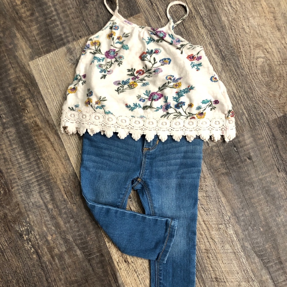 EUC 18-24 months Old Navy tank & jegging lot